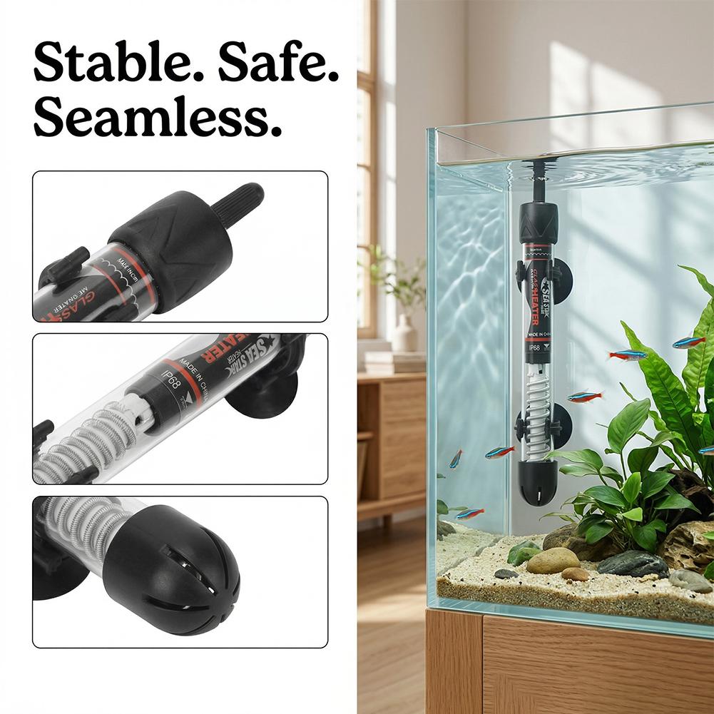 Fish Tank Heater - Pemanas Akuarium EU 25W/50W/100W/200W/300W Pemanas Tangki