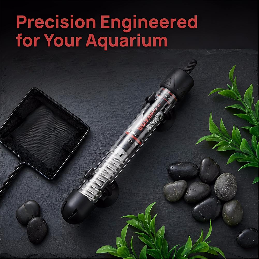 Pemanas Akuarium EU 25W/50W/10 - Fish Tank Heater ulasan dan harga