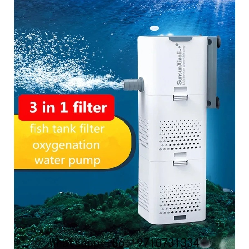 Filter SUNSUN 3 in 1 untuk Aku - Fish Tank Filter ulasan dan harga